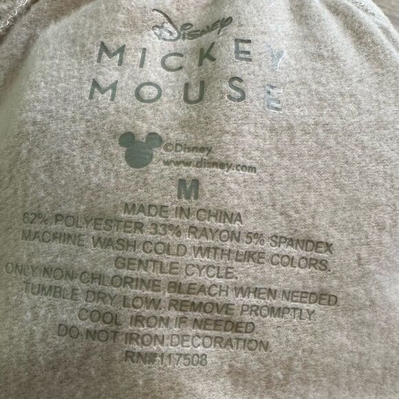 Disney Mickey Mouse Beige/Cream Women's Super Soft Bottoms in size Medium - Picture 6 of 11